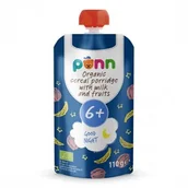 Desery dla dzieci - SALVEST PÕNN BIO Mleczna owsianka na dobranoc z owocami, 110g - miniaturka - grafika 1