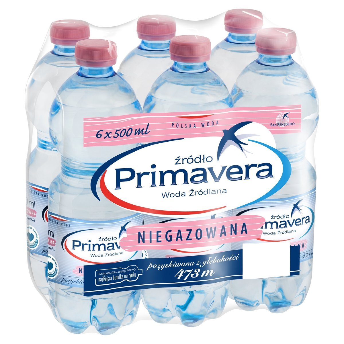 Woda źródlana niegazowana Primavera 650 ml