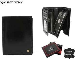 Rovicky Duży, skórzany portfel męski - Rovicky NoSize - Portfele - miniaturka - grafika 1