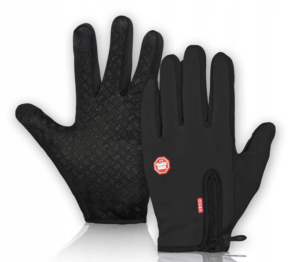 Rękawiczki Męskie Rowerowe Dotykowe Zimowe Xl