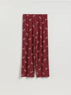 Moda i Uroda OUTLET - Reserved - Piżamowe spodnie - czerwony - miniaturka - grafika 1