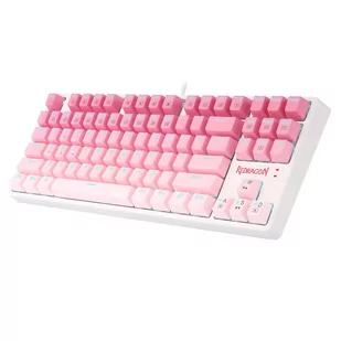 Redragon K576W-GP DAKSA TKL Wired Mechanical Keyboard 87 Keys Gradient PBT Keycap Red Switch - Pink - Klawiatury - miniaturka - grafika 2