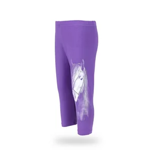 HURTIMEX, Legginsy dziewczęce, 3/4, rozmiar 122 - Spodnie i spodenki dla dziewczynek - miniaturka - grafika 1