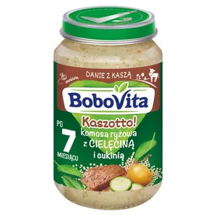 BoboVita Kaszotto! Komosa ryżowa z cielęciną i cukinią po 7 miesiącu 190 g - Dania dla dzieci - miniaturka - grafika 1