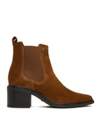 Botki damskie - MEXX Botki CEO-MX/046C-WI44 Brązowy - miniaturka - grafika 1