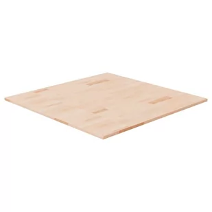 Kwadratowy blat do stolika, 80x80x1,5 cm, surowe drewno dębowe - Blaty meblowe i parapety okienne - miniaturka - grafika 1