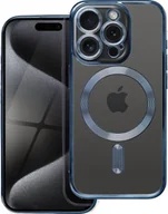 Etui i futerały do telefonów - OEM Futerał ELECTRO MAG COVER kompatybilny z MagSafe do IPHONE 15 Pro tytanowy niebieski - miniaturka - grafika 1