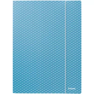 Teczka kartonowa z gumką Colour`Breeze A4 niebieska 628492 ESSELTE - Segregatory - miniaturka - grafika 1