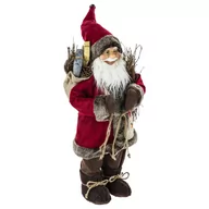 Ozdoby bożonarodzeniowe - Figurka Mikołaja z prezentami, 60 cm - miniaturka - grafika 1