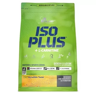 Olimp ISO Plus Isotonic Sport Drink 1400g + 105g gratis pomarańczowy pomarańczowy roz uniw 5901330061677 - Węglowodany - miniaturka - grafika 1