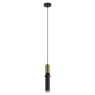 Italux Ekskluzywna lampa wisząca ISIDORA GU10 wys.111 cm brąz czarny PND-14290-1-BRO-BK - Lampy sufitowe - miniaturka - grafika 1