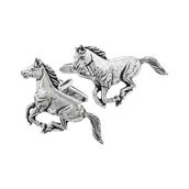 Spinki do mankietów i krawatów - Spinki do mankietów Konie w galopie X2 TSBCA19 - miniaturka - grafika 1