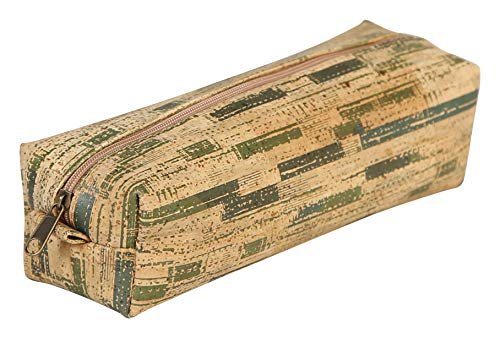 Clairefontaine 420021C Piórnik korkowy certyfikat wegański 21 x 6 x 5cm 1 szt. wzór w rośliny saszetka na przybory na długopisy i ołówki
