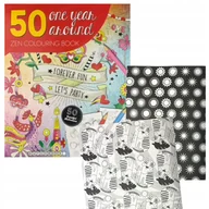 Kolorowanki, wyklejanki - 50 ILUSTRACJI KOLOROWANKA ANTYSTRESOWA TEMATYCZNA - miniaturka - grafika 1