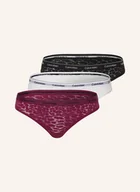 Majtki damskie - Calvin Klein Figi Modern Lace, 3 Szt. rot - miniaturka - grafika 1