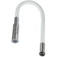 Wylewki do baterii - Wylewka do baterii DEANTE Luno ABA W74W Stal szczotkowana/biały - miniaturka - grafika 1