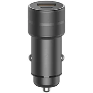 Ładowarki samochodowe - ENERGEA ład. sam. 1xUSB+1xUSB-C PD-QC 3.0 38W szary/gunmetal Alu Drive PD20+ - miniaturka - grafika 1