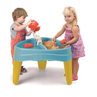 Zabawki do piasku - FEBER Stolik Wodny z Przykrywą CASUAL 4w1 Piaskownica Biurko Stolik Piknikowy Akc. - miniaturka - grafika 1
