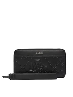 Guess Duży Portfel Męski SMBOMG LEA77 Czarny - Portfele - miniaturka - grafika 1