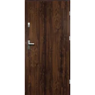 Drzwi zewnętrzne - Isoxa Drzwi zewnętrzne stalowe wejściowe Nova Orzech 90 Prawe - miniaturka - grafika 1