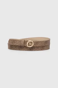 Guess pasek NOELLE damski kolor beżowy BW9161 P4320 - Paski - miniaturka - grafika 1