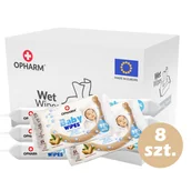 Chusteczki nawilżane - Zestaw - Chusteczki nawilżane Opharm Baby Wipes Sweet Almond 8x64 szt - miniaturka - grafika 1