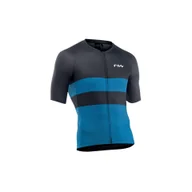 Koszulki rowerowe - Koszulka rowerowa NORTHWAVE BLADE AIR Jersey czarno niebieska - miniaturka - grafika 1