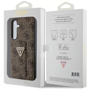 Guess GUHCS24LPGS4TDW S24 Ultra S928 brązowy/brown hardcase Grip Stand 4G Triangle Strass - Etui i futerały do telefonów Guess GUHCS24LPGS4TDW S24 Ultra S928 brązowy/brown hardcase Grip Stand 4G Triangle Strass - Etui i futerały do telefonów - miniaturka - grafika 4