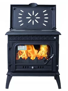 Piec piecyk koza żeliwny z płytą grzewczą (kolor: czarny) spełnia anty-smogowy EkoProjekt 04480186 - Piece wolnostojące - miniaturka - grafika 1