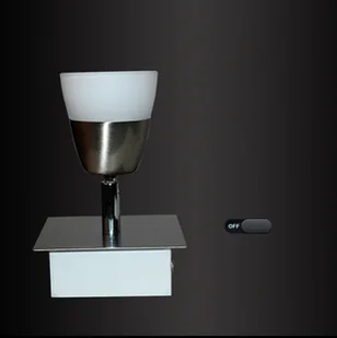 Lampa sufitowa LED SX8228-01B 1x5W nikiel mat, białe szkło, reflektor sufitowy, reflektor, długość 10cm, szerokość 10cm, wysokość 14,50cm 3000k ciepła biel - Lampy sufitowe - miniaturka - grafika 1