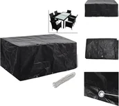 Pokrowce na meble ogrodowe - vidaXL Pokrowiec na meble ogrodowe 8 oczek 240x140x90 cm - Pokrowce ochronne na meble ogrodowe - miniaturka - grafika 1