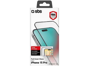 Szkło ochronne SBS Full Cover Glass do Apple iPhone 15 Pro - Szkła hartowane na telefon - miniaturka - grafika 1