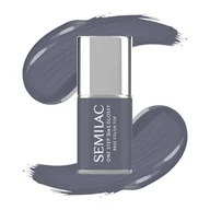 Lakiery hybrydowe - Semilac Lakier hybrydowy One Step Glossy, S185 Stone Grey - miniaturka - grafika 1