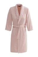 Szlafroki damskie - Damski elegancki szlafrok FREYA w ozdobnym opakowaniu XL Różowy - miniaturka - grafika 1