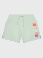 Spodenki damskie - Guess Szorty sportowe J3GD21 FL04P Zielony Relaxed Fit - miniaturka - grafika 1