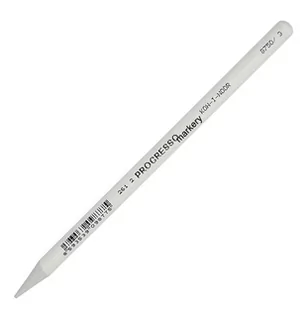 KOH I NOOR Kredka ołówkowa bezdrzewna biała Progresso KIN 8750/03 - Przybory szkolne - miniaturka - grafika 2