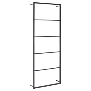vidaXL Stojak na ręczniki, czarny, 45x10x115 cm, stalowy - Wieszaki łazienkowe - miniaturka - grafika 1