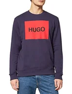 Bluzy męskie - HUGO Męska bluza Duragol, Dark Purple507, S - miniaturka - grafika 1