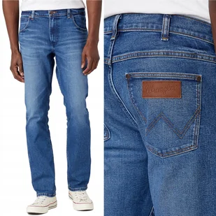 Wrangler GREENSBORO Neptun 365WARM DżINS PROSTE SPODNIE JEANSOWE W30 L32 - Spodnie męskie Wrangler GREENSBORO Neptun 365WARM DżINS PROSTE SPODNIE JEANSOWE W30 L32 - Spodnie męskie - miniaturka - grafika 1