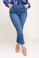 Spodnie damskie - Niebieskie Spodnie Jeansowe LERZI - Tono - miniaturka - grafika 1