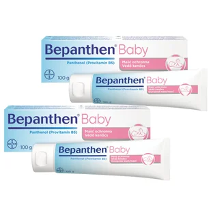 Zestaw Bepanthen Baby, maść ochronna przeciw odparzeniom pieluszkowym dla niemowląt, 2 x 100 g - Kremy dla dzieci - miniaturka - grafika 1