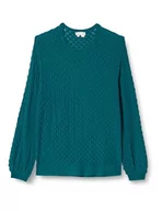 Swetry damskie - ALARY Damski sweter z dzianiny 10426728-AL01, turkusowy, XXL, turkusowy, XXL - miniaturka - grafika 1