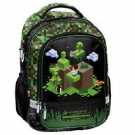 Torebki damskie - Plecak Szkolny Paso Pixel Green Tornister Torba Młodzieżowy - miniaturka - grafika 1