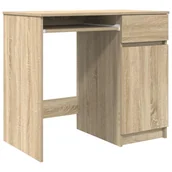 Biurka - vidaXL Biurko Sonoma Oak 86x49x76 cm Drewno klejone - miniaturka - grafika 1