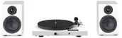 Zestawy stereo - Pro-Ject Zestaw HiFi JukeBox E1 w kolorze białym - kompletny system audio stereo z gramofonem - miniaturka - grafika 1