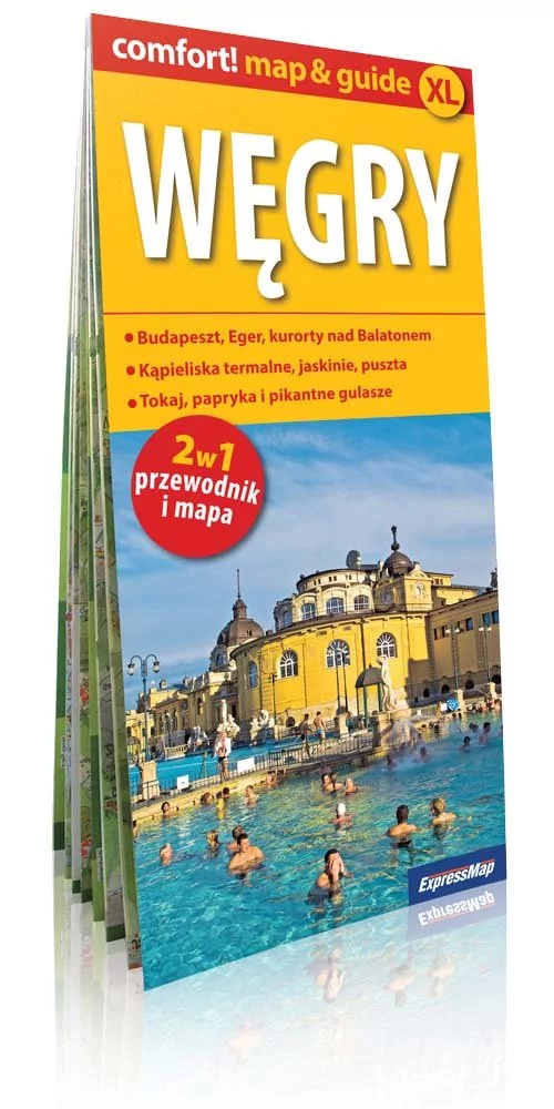 ExpressMap praca zbiorowa comfort! map&guide XL Węgry. Laminowany map&guide XL