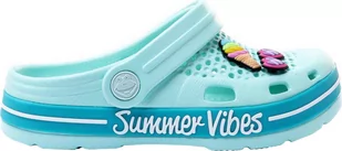 Chodaki dla dzieci Coqui Lindo miętowo-turkusowe 6423-409-4419-34-35 - Moda i Uroda OUTLET Chodaki dla dzieci Coqui Lindo miętowo-turkusowe 6423-409-4419-34-35 - Moda i Uroda OUTLET - miniaturka - grafika 1