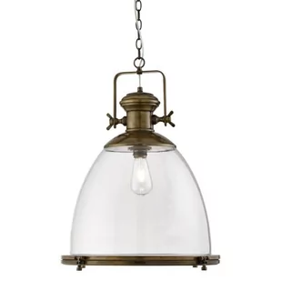 Industrial lampa wisząca 1-punktowa antyczny mosiądz 6659 - Lampy sufitowe - miniaturka - grafika 1