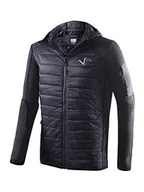 Kurtki męskie - Black Crevice Kurtka hybrydowa męska w klasycznym wzorze z dzianiny I męska kurtka funkcyjna I kurtka męska z 2 kieszeniami na zamek błyskawiczny I męska kurtka hybrydowa I męska kurtka z kapturem - miniaturka - grafika 1