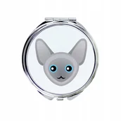 Lusterka do makijażu - Kot Peterbald Lusterko kieszonkowe, do torebki - miniaturka - grafika 1